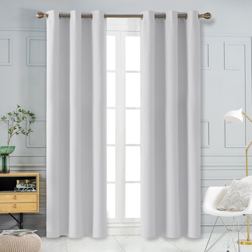 Lompoc Room Darkening Grommet Curtain Panels (Set of 2)